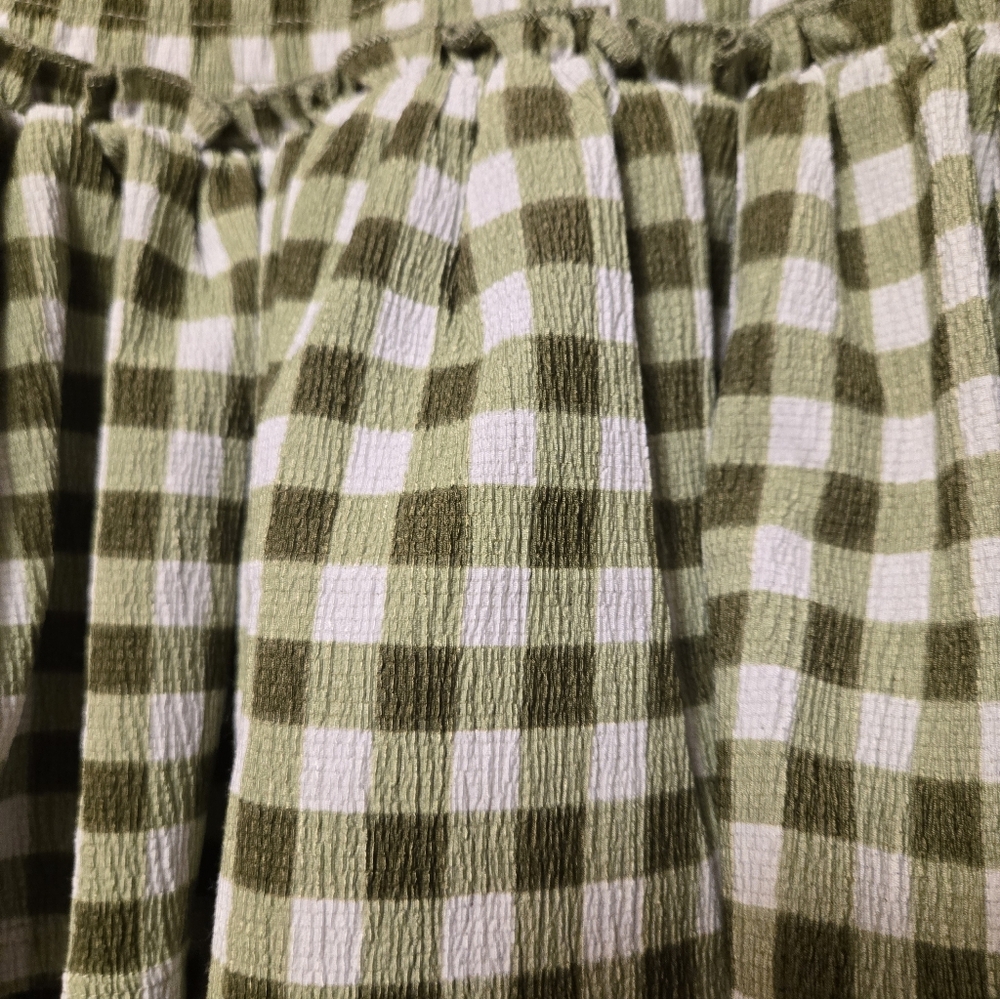 Cato 22/24 Ruffled Checkered Skater Skirt - Picture 2 of 3